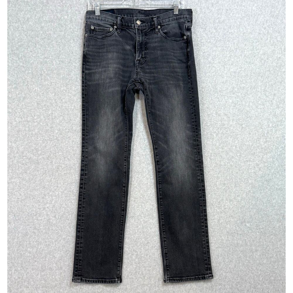 Abercrombie & Fitch Jeans Sz 31 Straight Leg Stretch Black Casual Basic Classic